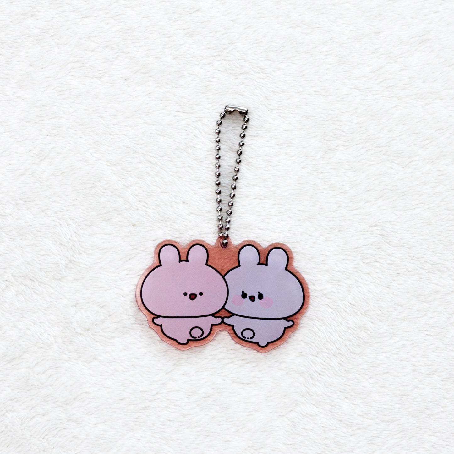 [ASAMIMICHAN] Set complet de porte-clés en acrylique couleur transparente aléatoire (5 types au total) [Expédition mi-mars]