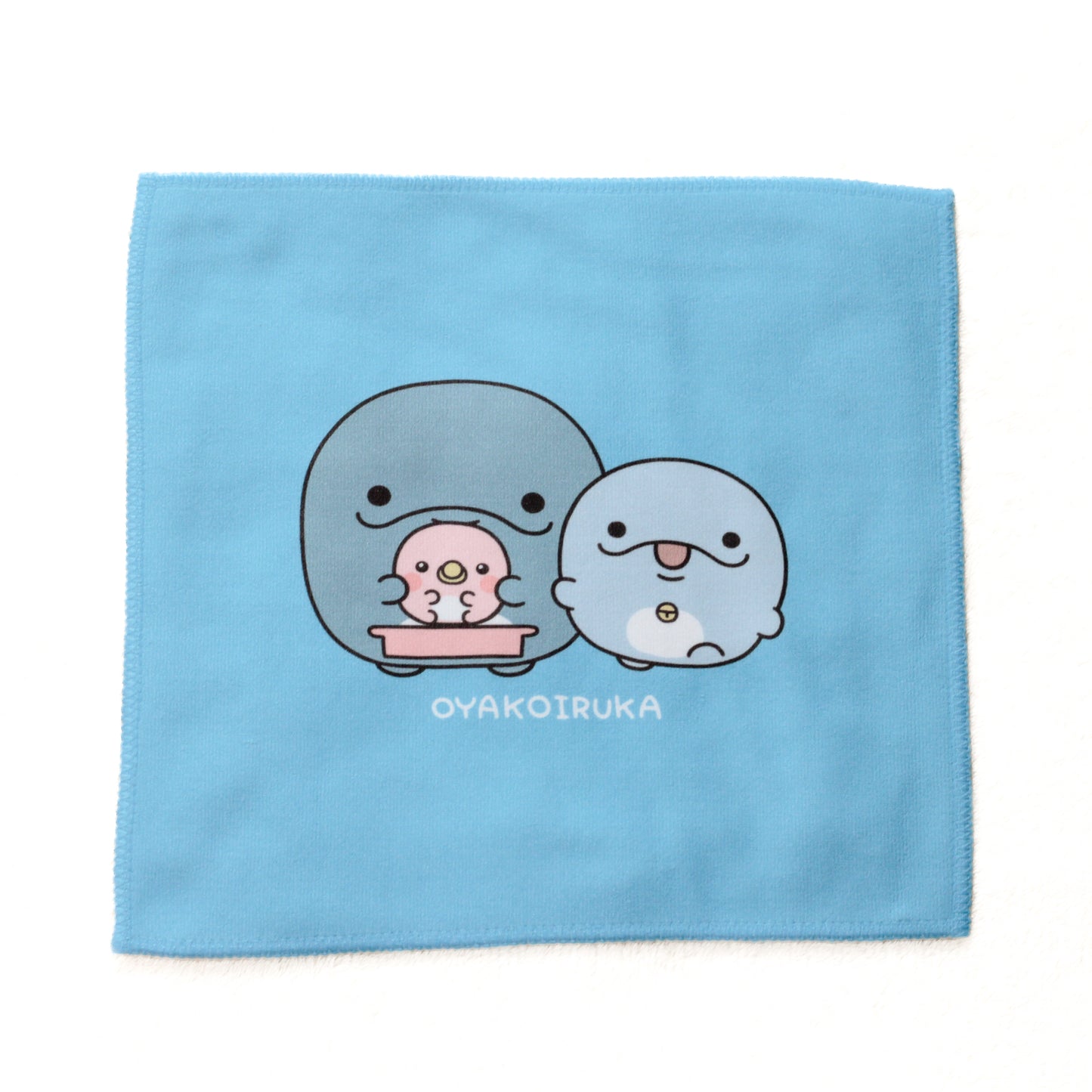 【親子イルカ】プリントハンドタオル【4月中旬発送】