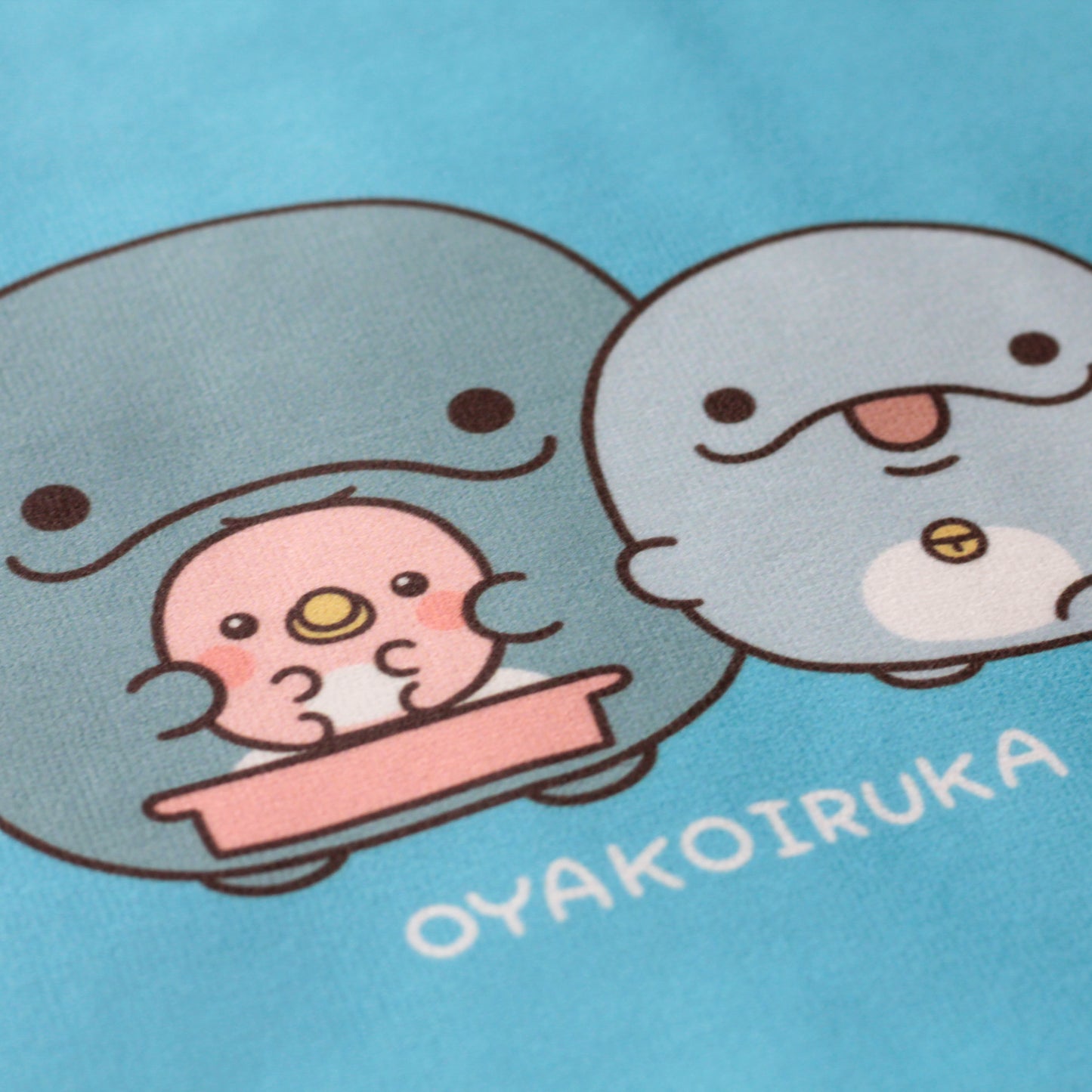 【親子イルカ】プリントハンドタオル【4月中旬発送】