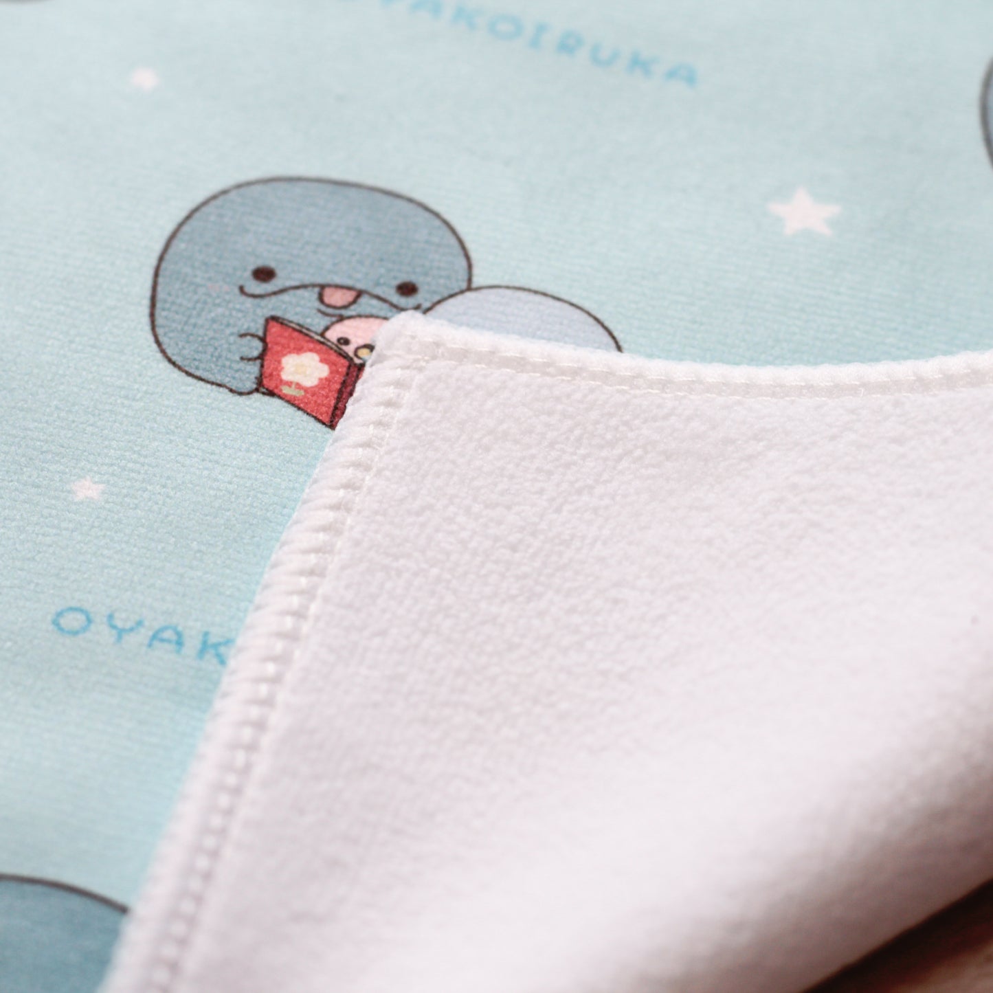 【親子イルカ】プリントハンドタオル【4月中旬発送】