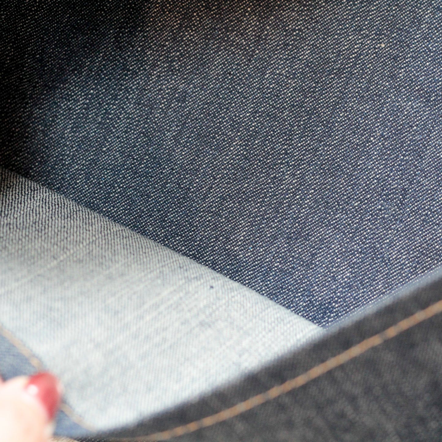 【あさみみちゃん】デニムフロントポケットトートバッグ【4月中旬発送】