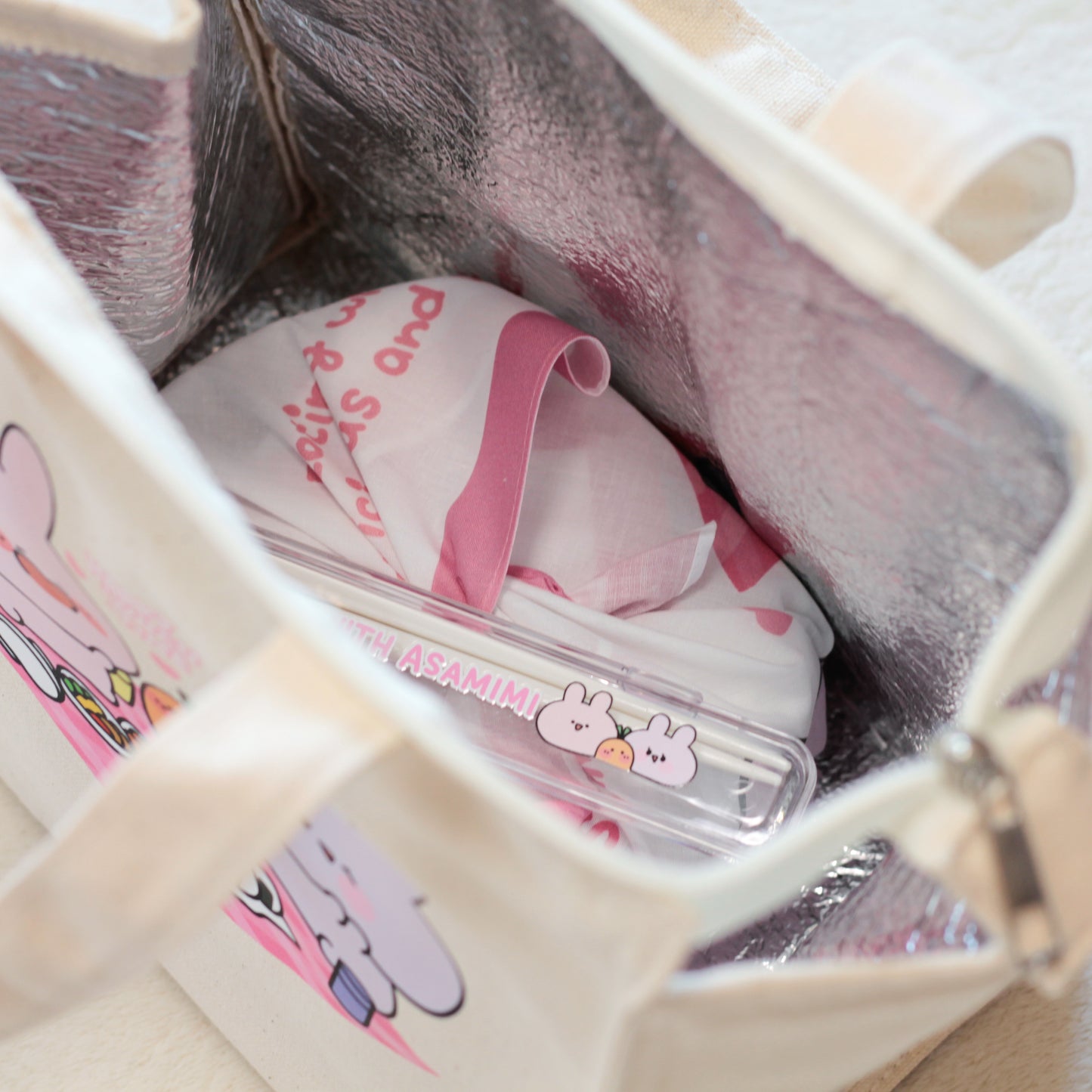 【あさみみちゃん】ハンカチ【5月下旬発送】