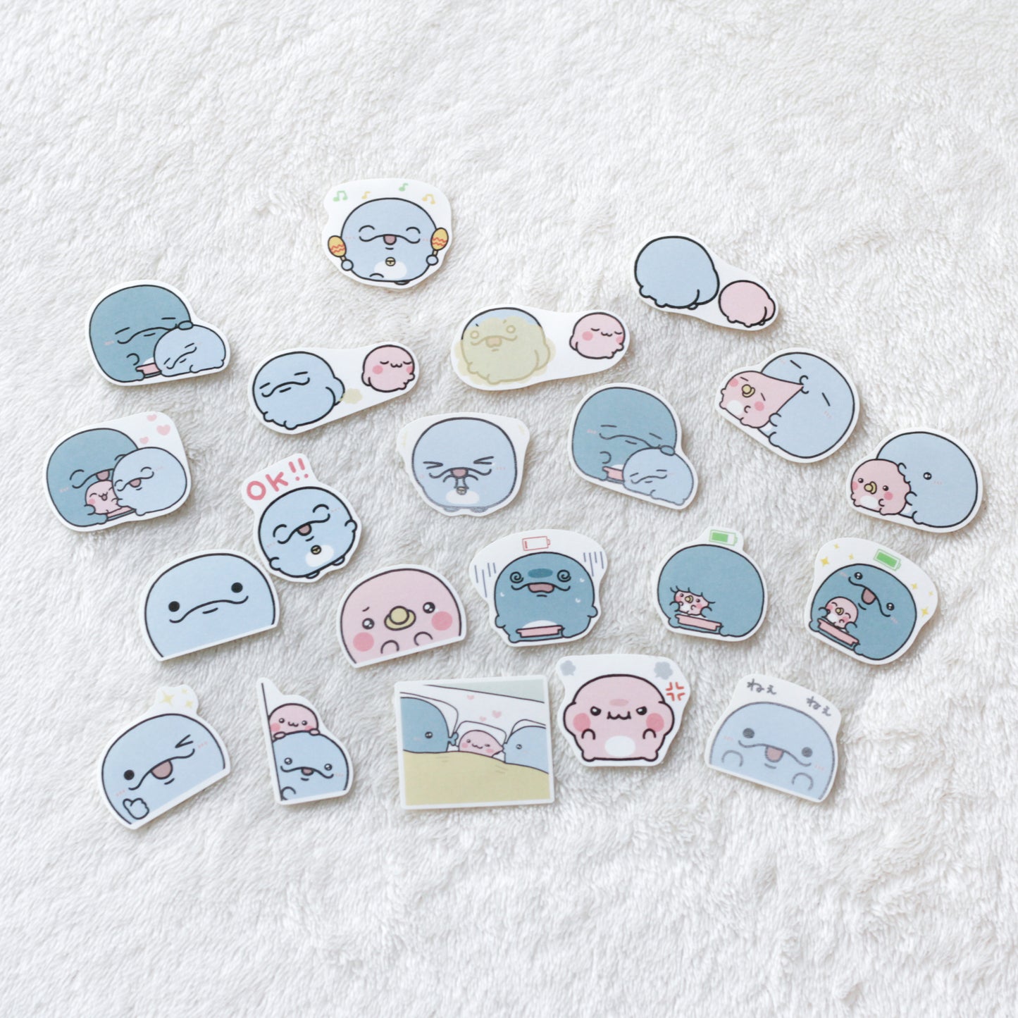 [OYAKOIRUKA] Flake Stickers & Mentum Can Set [Versand Ende Juni]