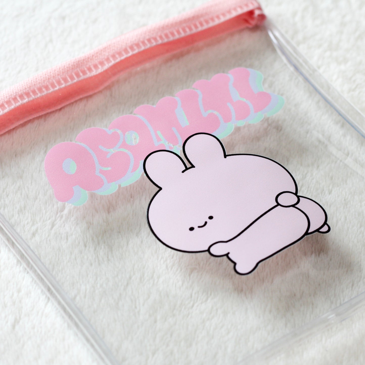 [ASAMIMICHAN] Pochette transparente (avec charm) [Expédition fin juillet]