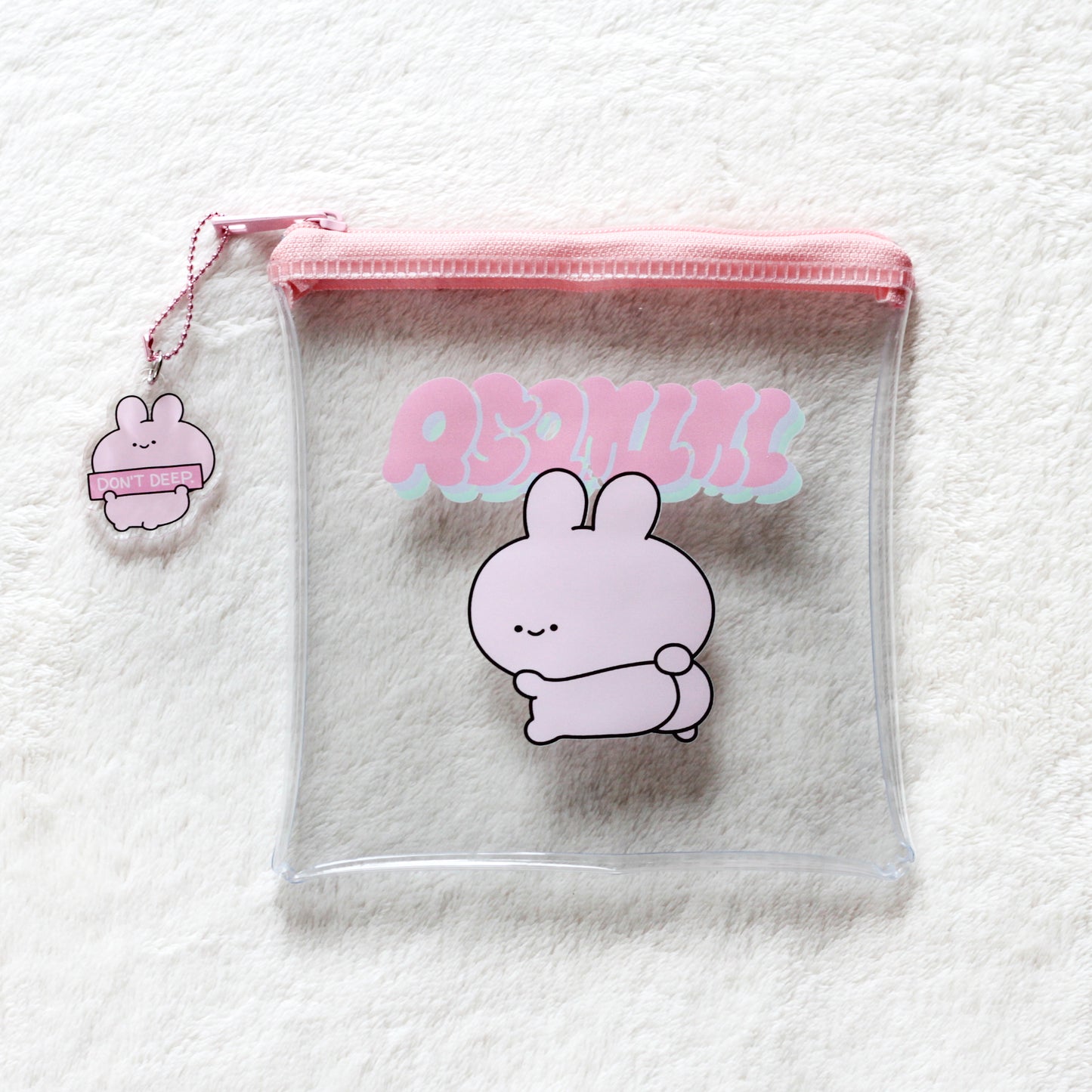 [ASAMIMICHAN] Pochette transparente (avec charm) [Expédition fin juillet]