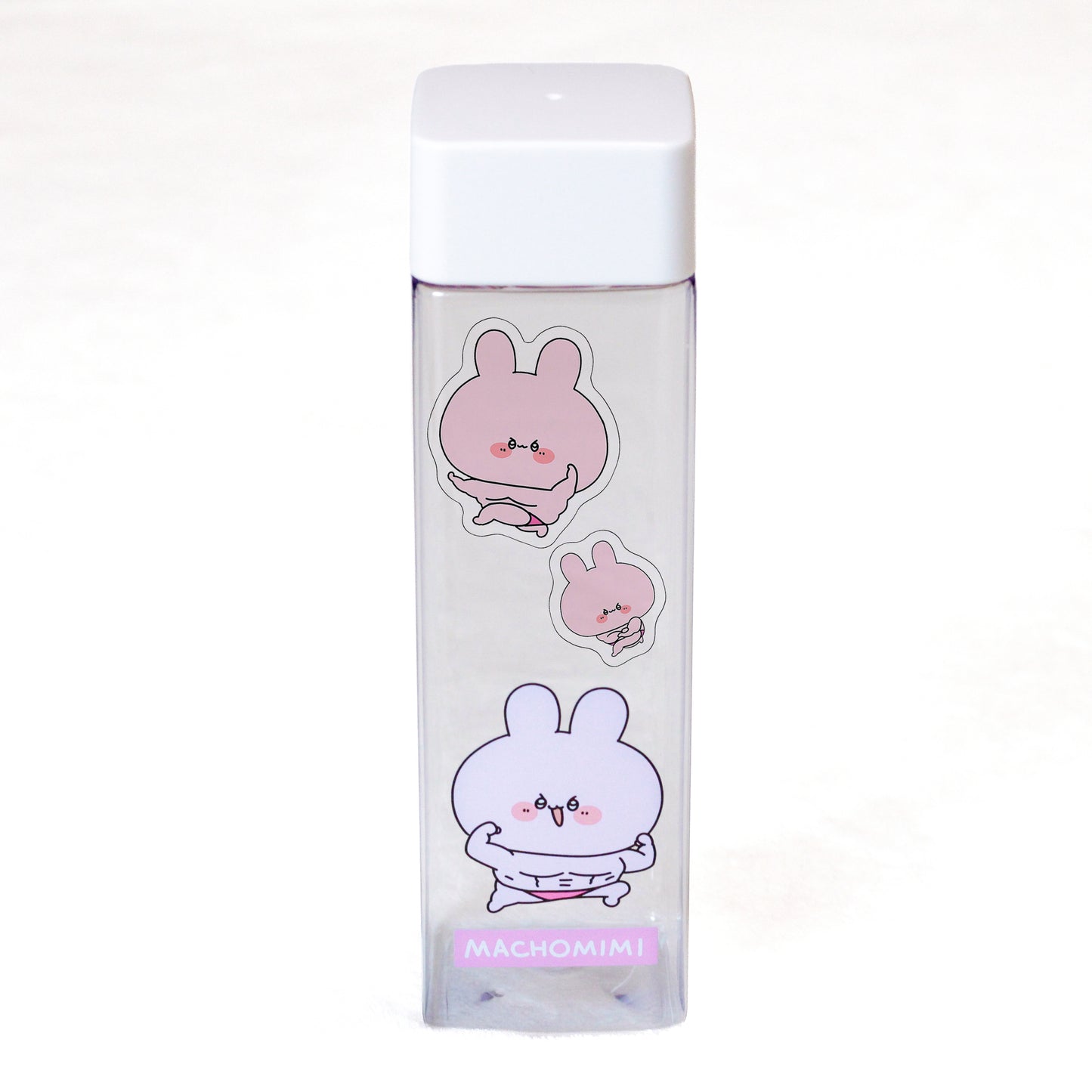 [ASAMIMICHAN] Bouteille carrée transparente Macho Mimi [Expédition fin août]