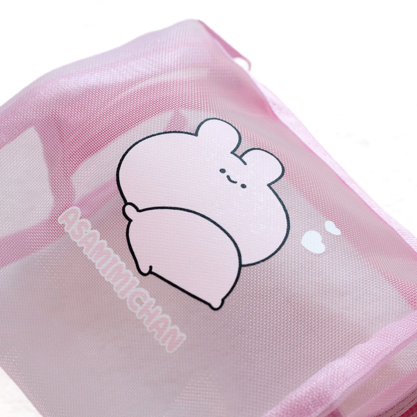 【あさみみちゃん】ころころメッシュポーチ【9月下旬発送】