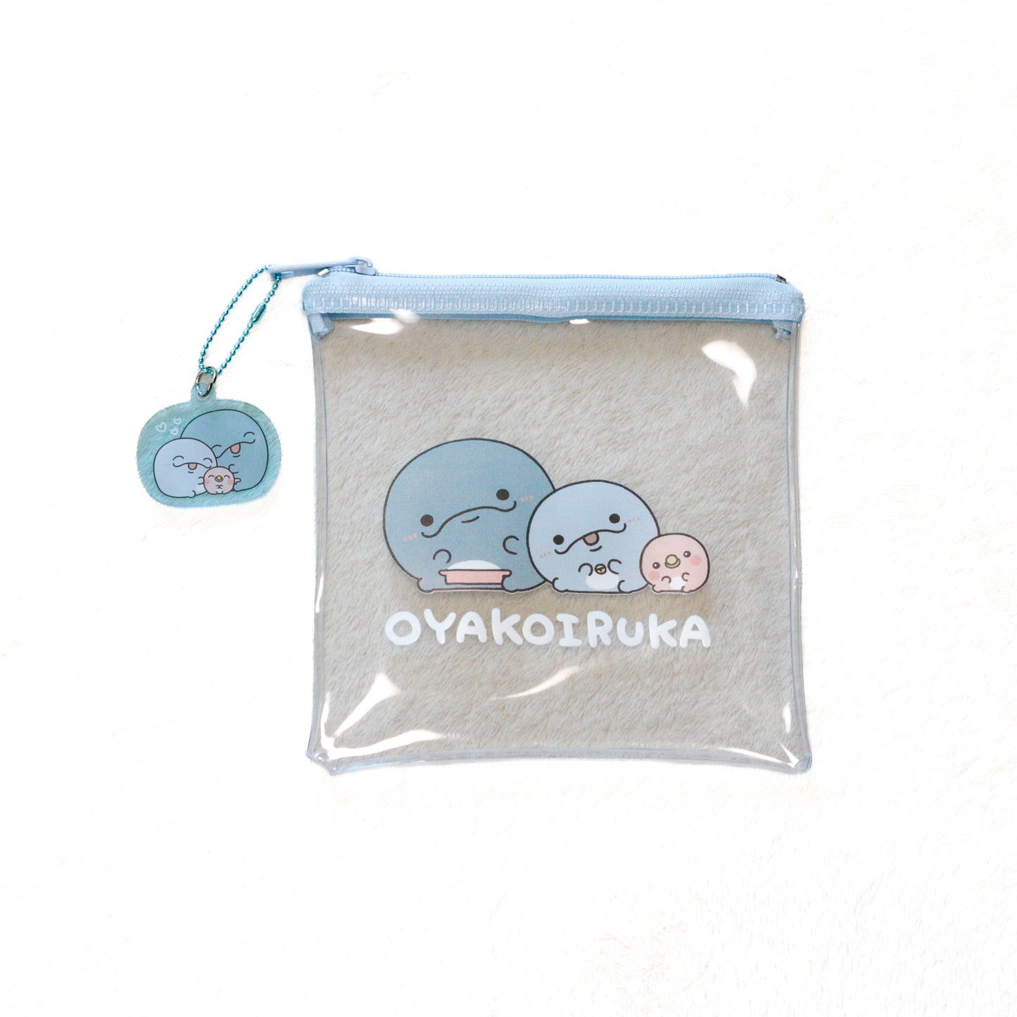 [OYAKOIRUKA] Clear Pouch (with charm) [Shipping in late September]