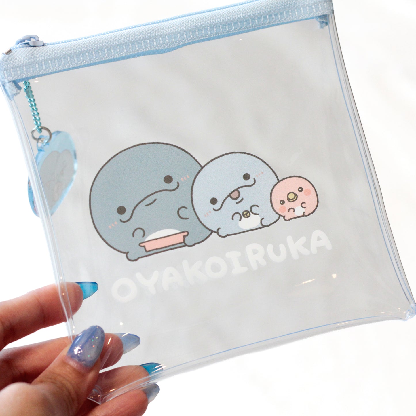 [OYAKOIRUKA] Clear Pouch (with charm) [Shipping in late September]