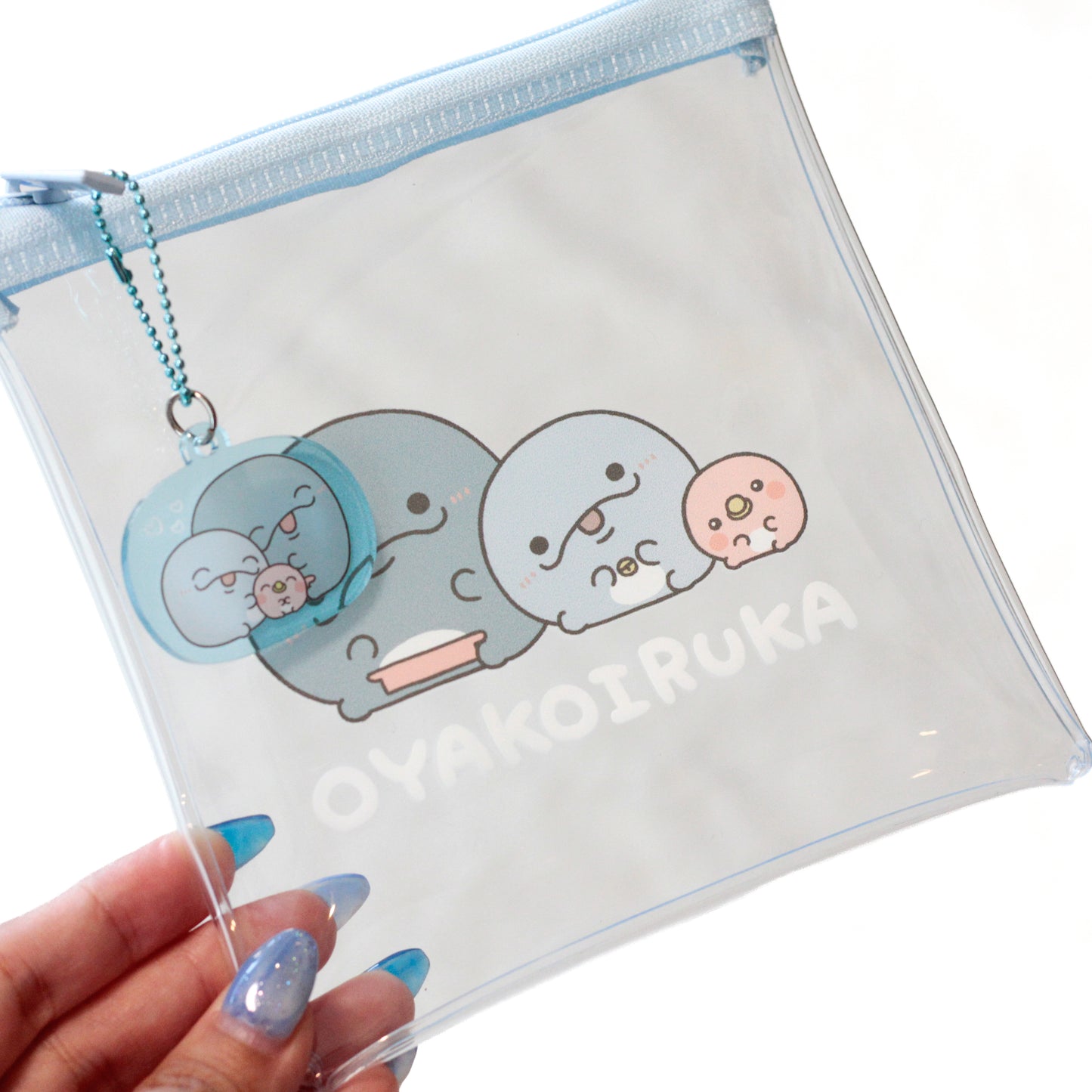 [OYAKOIRUKA] Clear Pouch (with charm) [Shipping in late September]