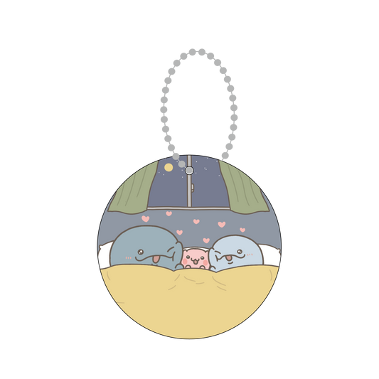 【親子イルカ】やわらかクリアチャーム【5月下旬発送】