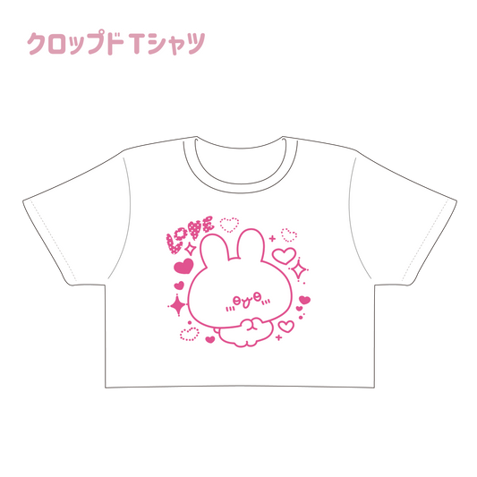 【あさみみちゃん】クロップドTシャツ【7月中旬発送】（平成kawaiiシリーズ）