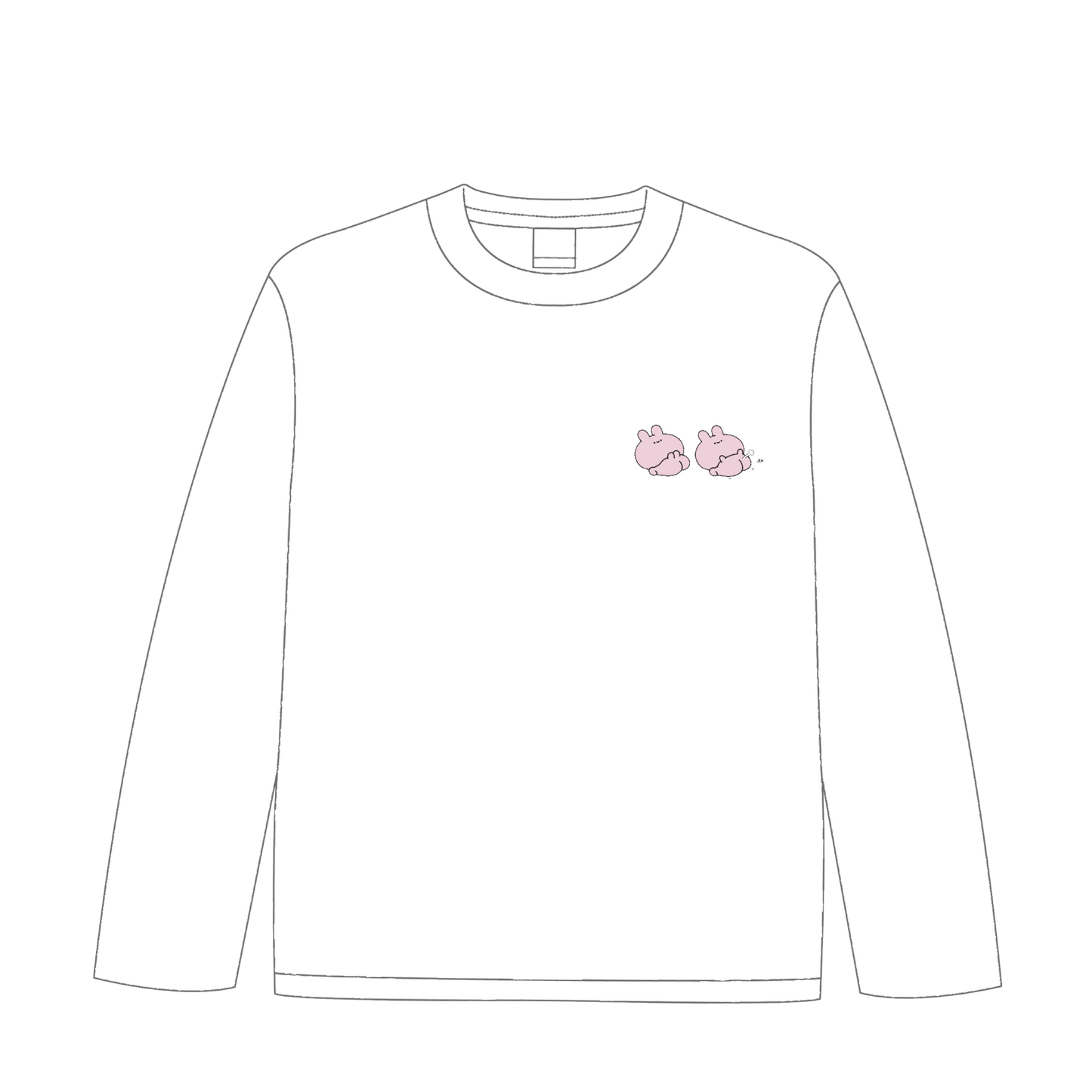 【あさみみちゃん】おなら『ぷ』長袖プリントTシャツ【10月中旬発送】