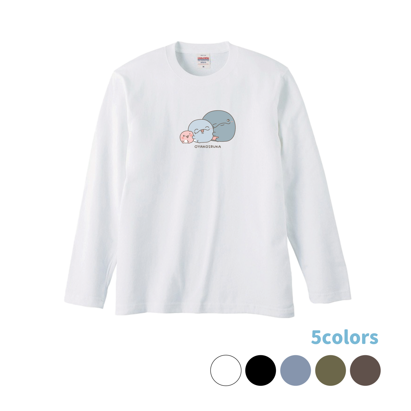 [OYAKOIRUKA] Printed Long Sleeve T-shirt [Shipping in mid-April]