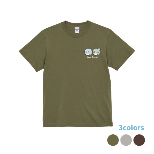 【親子イルカ】BEST FRIEND刺繍Tシャツ【8月下旬発送】