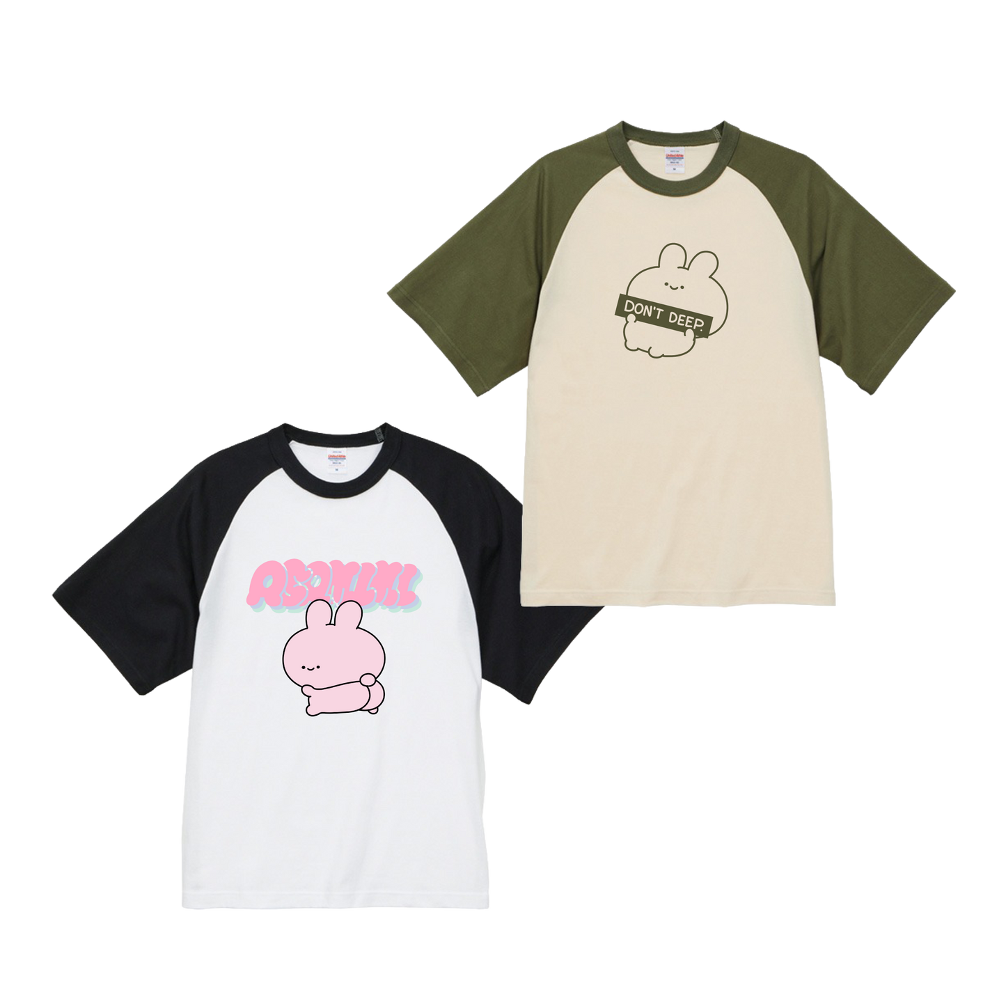 【あさみみちゃん】ラグランTシャツ【7月下旬発送】