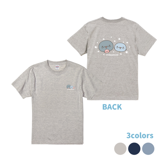 【親子イルカ】両面プリントTシャツ【7月下旬発送】