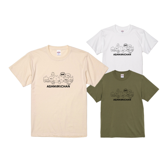 【あさみみちゃん】全員集合Tシャツ【6月下旬発送】