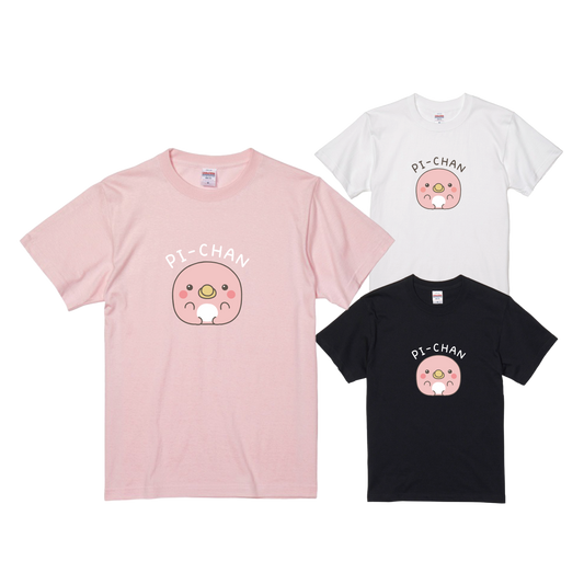 [OYAKOIRUKA] T-shirt with PI-CHAN print [Expédition fin septembre]