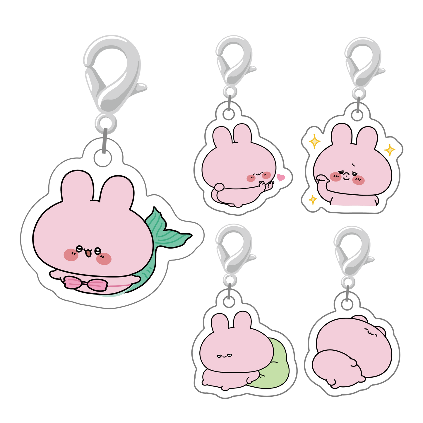 [ASAMIMICHAN] Random Mini Acrylic Charm (5 types total) [Shipping in late September]