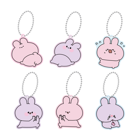 【あさみみちゃん】ランダムクリアカラーアクキーコンプリートセット（全6種）【7月下旬発送】