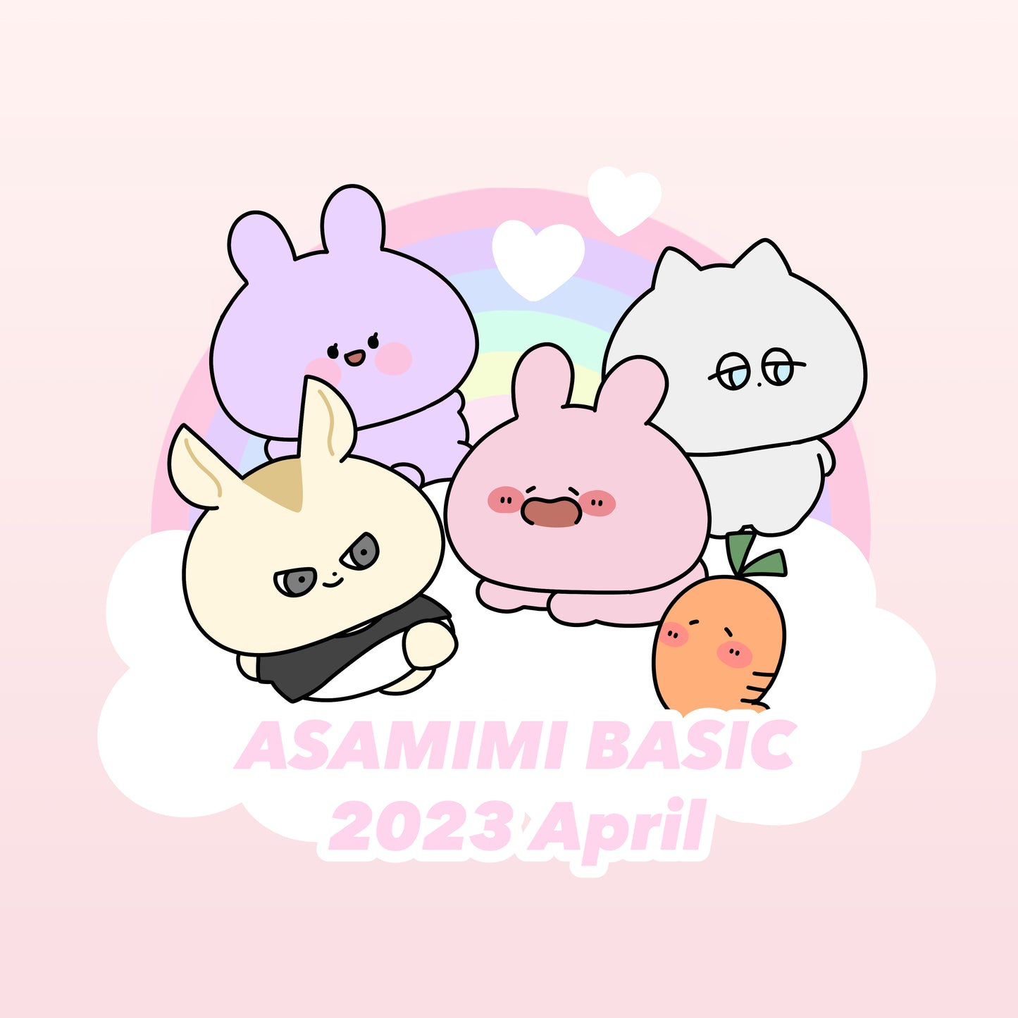 [Asamimi-chan] Drawstring bag (Asamimi BASIC 2023 April) [Shipped in early June]