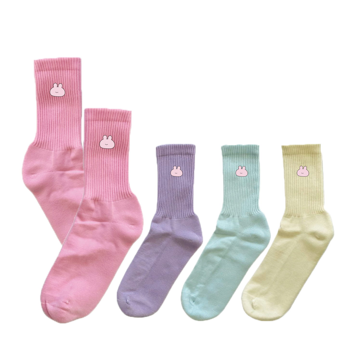 [ASAMIMICHAN] 臉部刺繡襪子[12月中旬出貨]