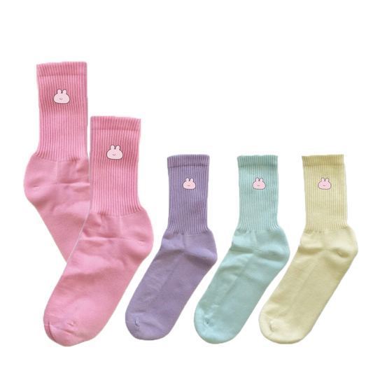 [ASAMIMICHAN] 臉部刺繡襪子[12月中旬出貨]