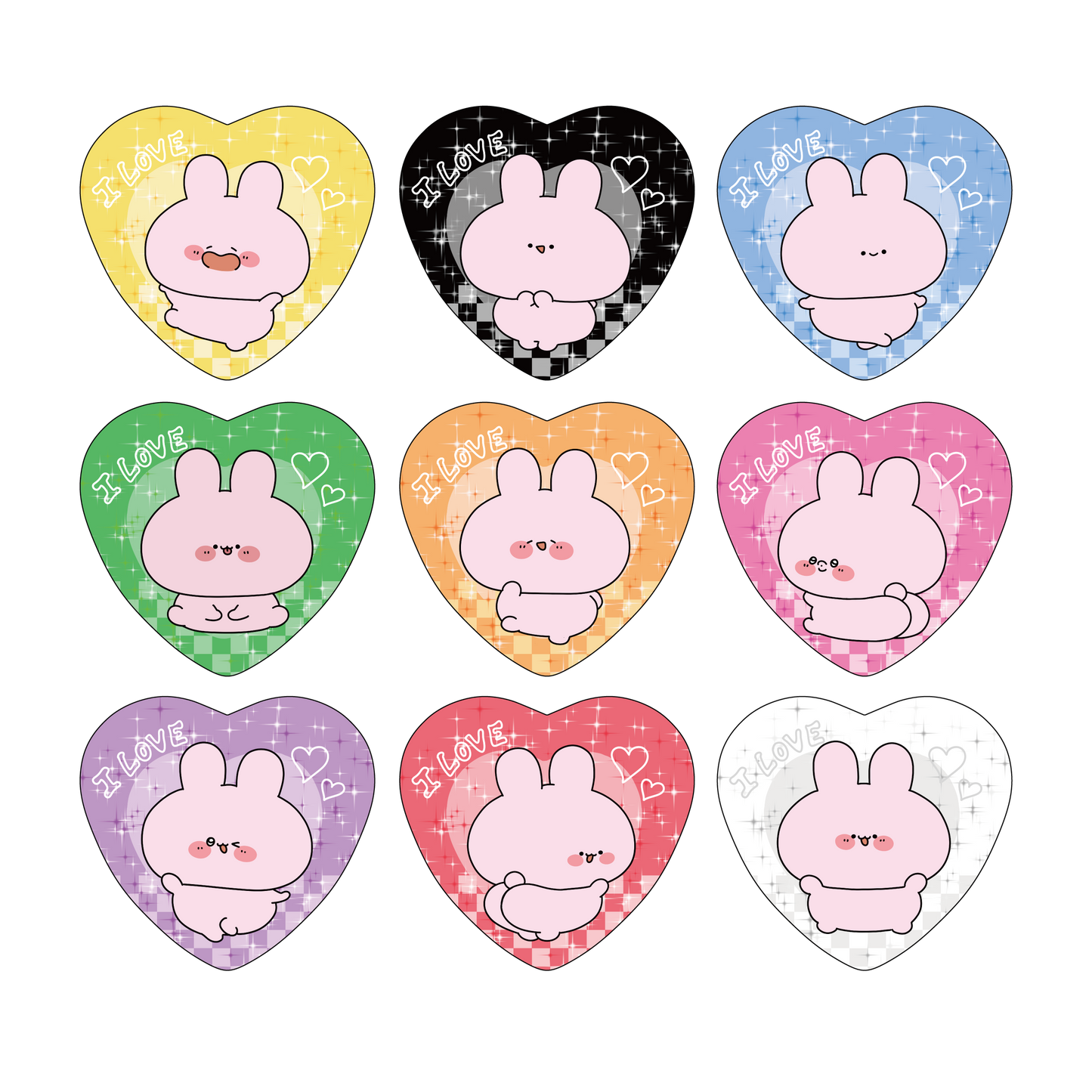 【あさみみちゃん】ASAMIMI FAVORITE COLORS♡ステッカー【12月中旬発送】