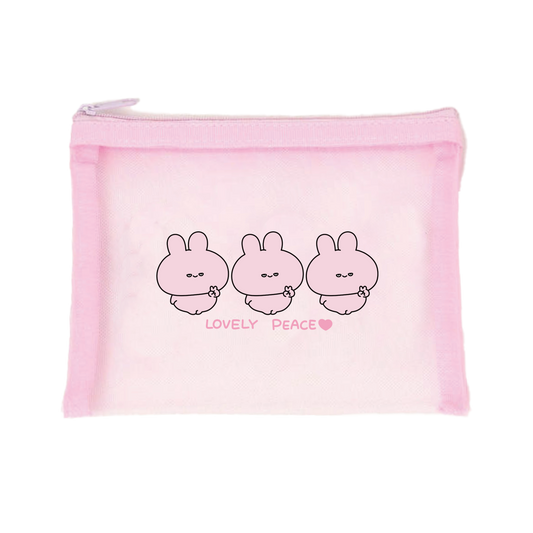 【あさみみちゃん】メッシュポーチ【4月中旬発送】