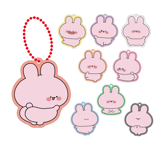 [ASAMIMICHAN]ASAMIMI FAVORITE COLORS♡壓克力鑰匙圈[FUAN-CHAN]