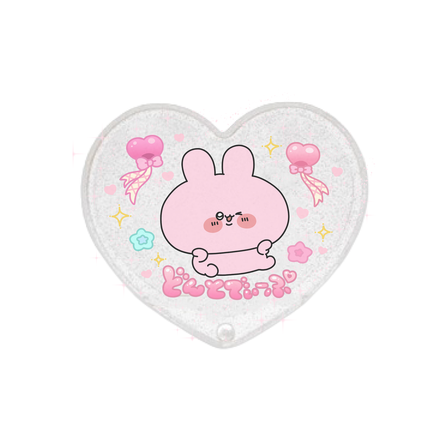 [ASAMIMICHAN] 閃亮愛心滑蓋鏡 [6月下旬出貨]