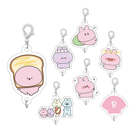 【あさみみちゃん】シークレットあり♪つながるランダムミニアクリルチャーム（全7種）【10月下旬発送】