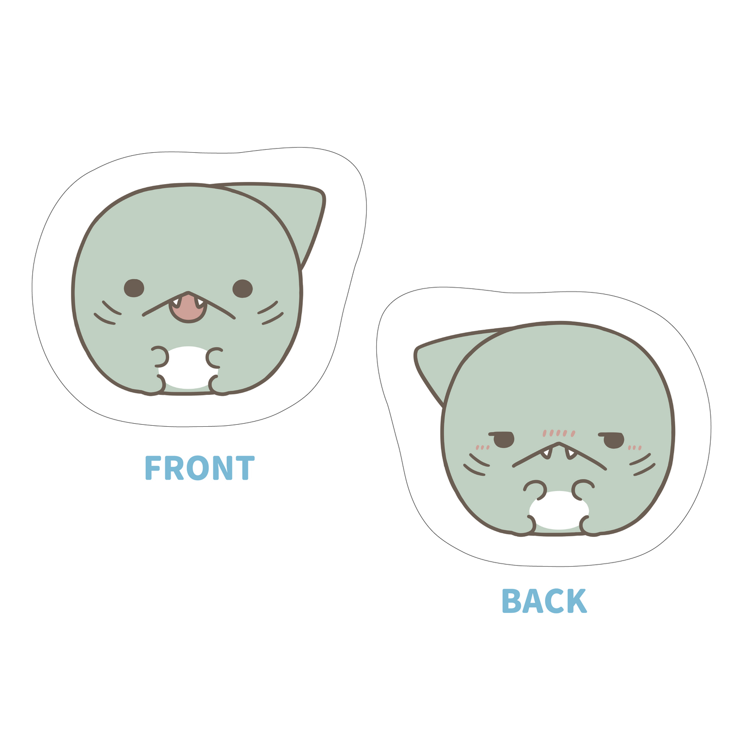 【親子イルカ】シャーくんクッション【8月下旬発送】