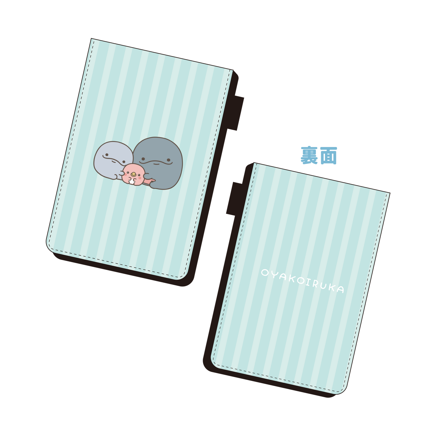 【親子イルカ】メモパッド【10月中旬発送】