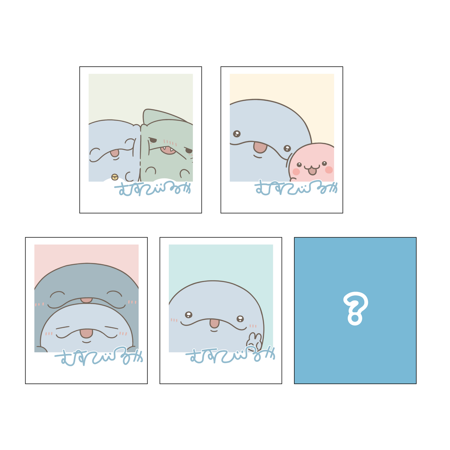 [OYAKOIRUKA] Ensemble complet d'autocollants aléatoires avec secret (5 types au total) [Expédition mi-novembre]