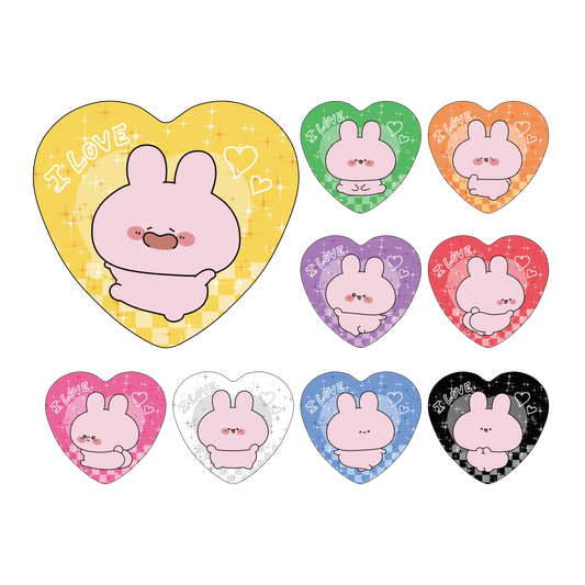 [ASAMIMICHAN] ASAMIMI FAVORITE COLORS♡愛心徽章[12月中旬出貨]