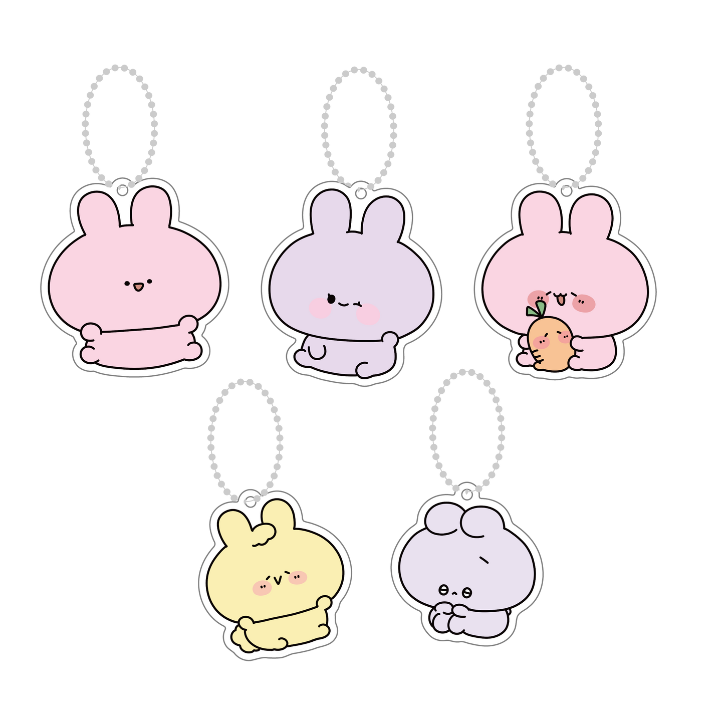 [ASAMIMICHAN] Anniversario nuovo peluche ♡ Set completo di portachiavi in acrilico [Spedizione a metà aprile]