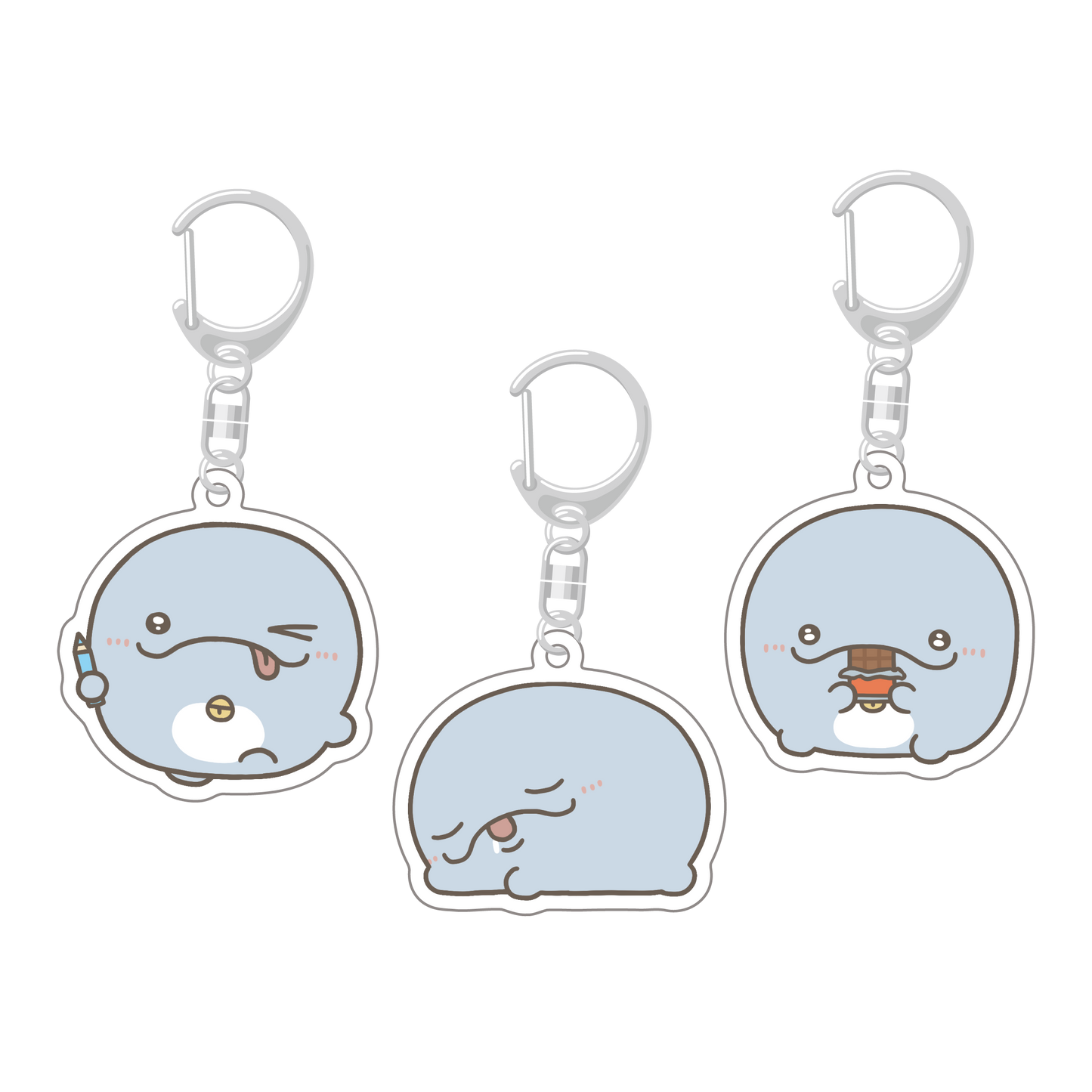 [OYAKOIRUKA] Set complet de porte-clés acrylique MUSUKO-CHAN aléatoires (3 types au total) [Expédition fin juin]