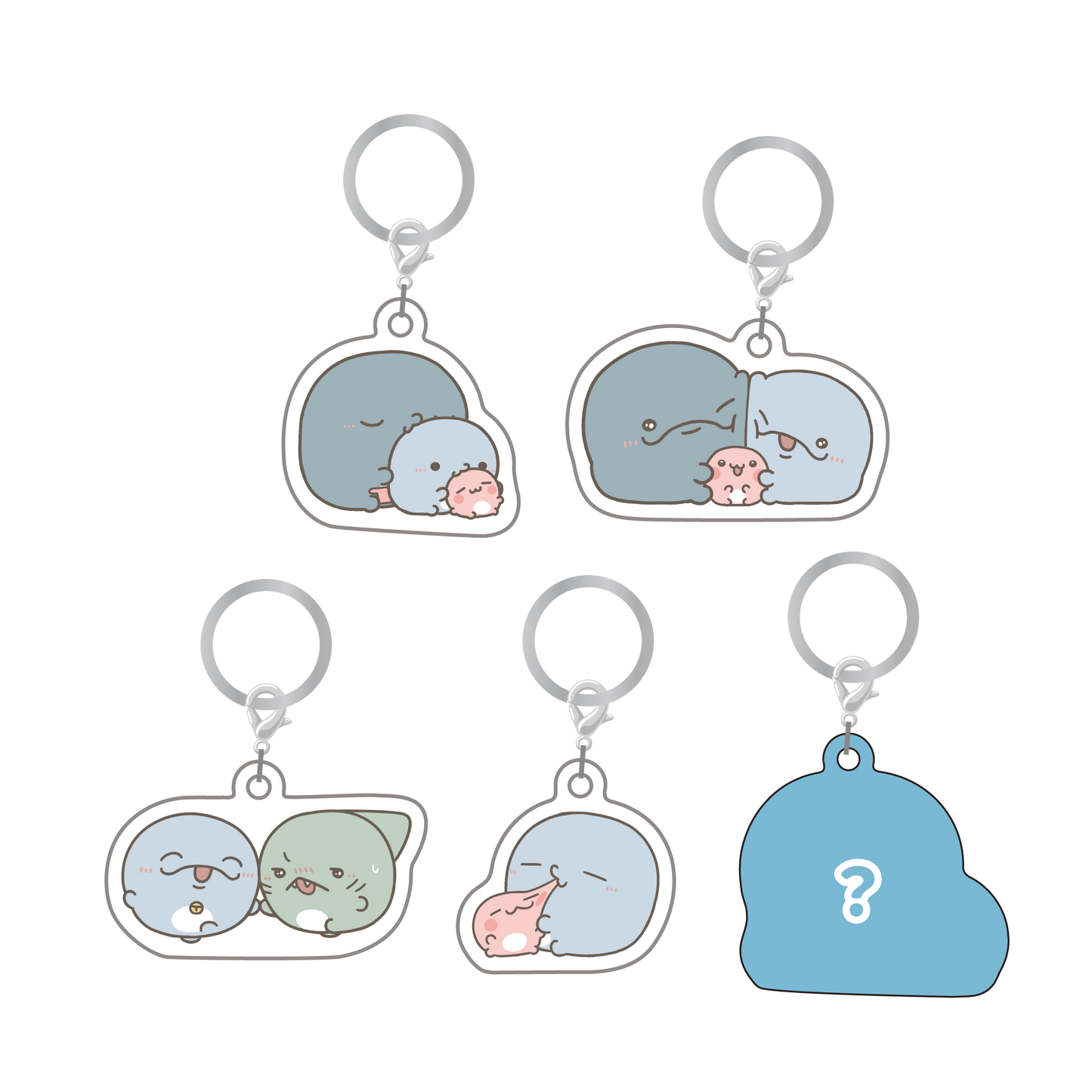[OYAKOIRUKA] Mit Secret♪ Random-Acryl-Charm zur Markierung Komplettset (alle 5 Sorten) [Versand Ende August]
