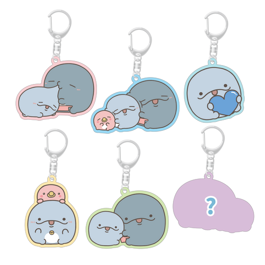 [OYAKOIRUKA] Porte-clés couleur aléatoire transparent (6 modèles au total) [Expédition mi-juillet]