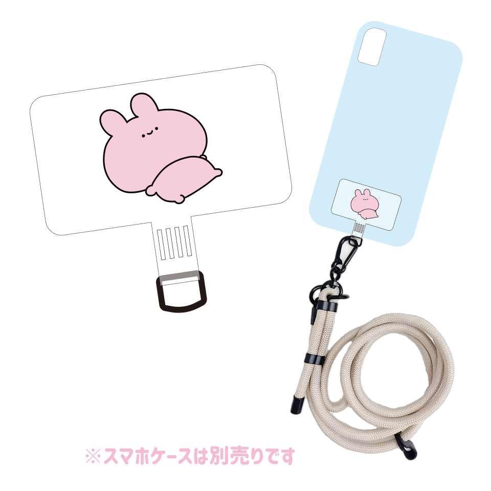 [ASAMIMI-CHAN ] Lazy Phone Tab (with strap) [Shipping in mid-November]