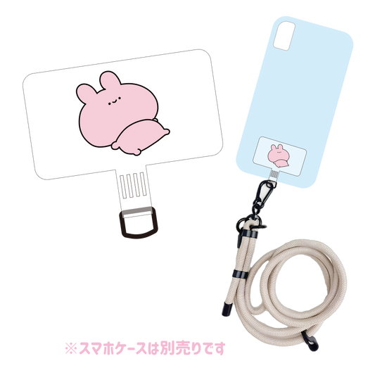 [ASAMIMI-CHAN ] Lazy Phone Tab (with strap) [Shipping in mid-November]