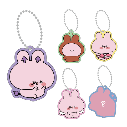 【あさみみちゃん】シークレットあり♪ランダムクリアカラーアクキー（全5種）【8月中旬発送】