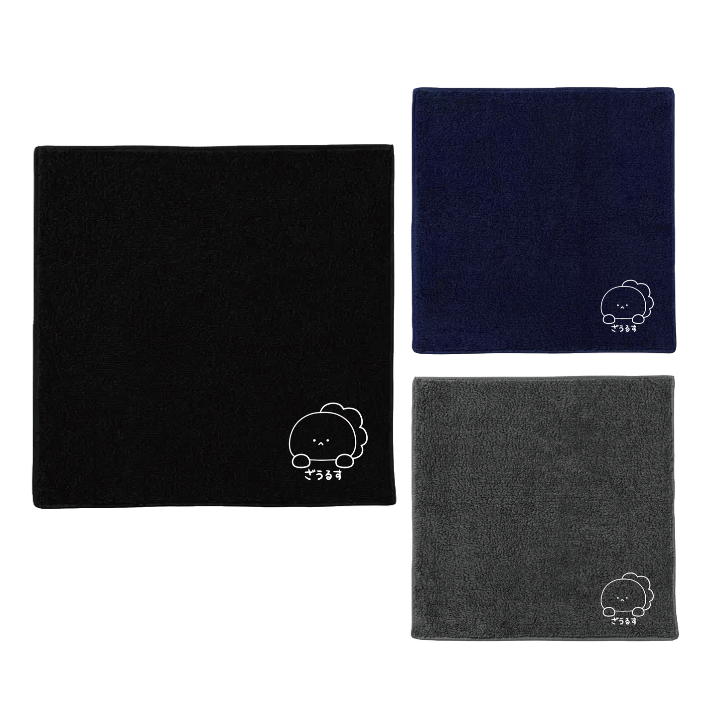 [KOMARIZAURUSU] Mini asciugamano con ricamo Saurusu [Spedizione a metà agosto]