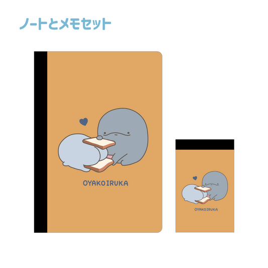 [Parent and child dolphin] Note and memo set [shipped in mid-November]