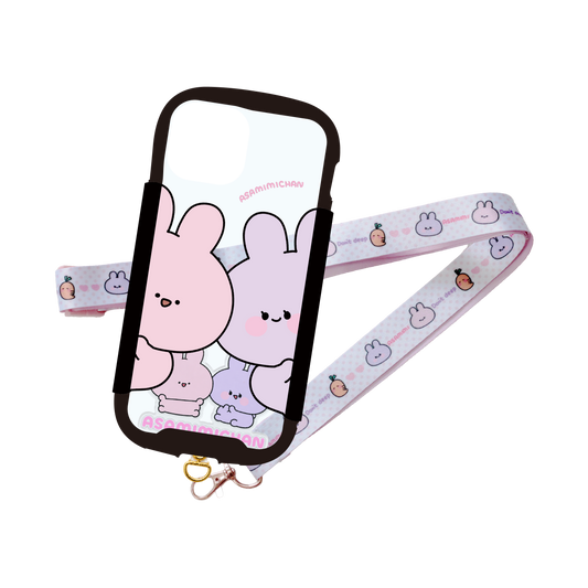 【あさみみちゃん】グリップiPhoneケース＆ストラップセット【10月下旬発送】