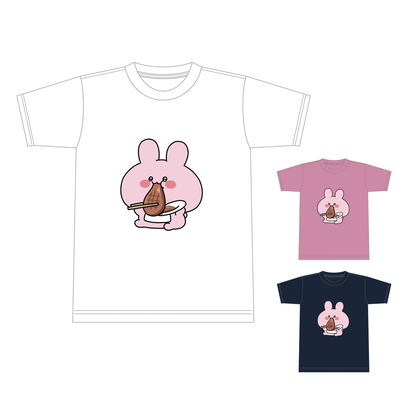 [ASAMIMICHAN] T-Shirt, bei dem Fleisch alles vergessen lässt (Neuauflage) [Versand Ende September]