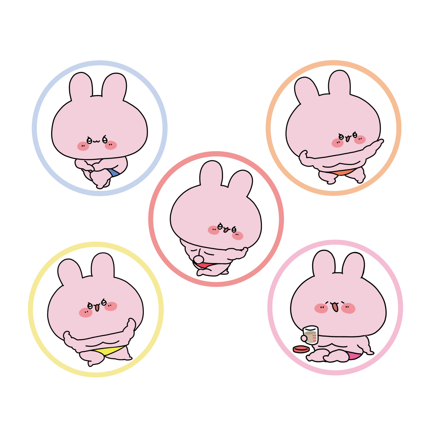 【あさみみちゃん】まちょみみランダム缶バッジコンプリートセット（全5種）（再販）【8月下旬発送】