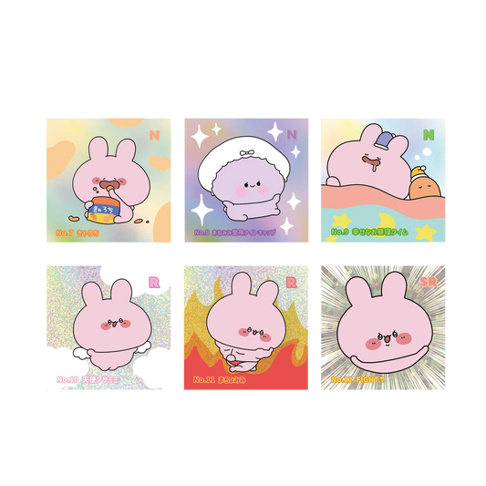 [ASAMIMICHAN] Sticker holographique carré aléatoire Vol. 2 (No.07-12) (Réédition) [Expédition fin septembre]